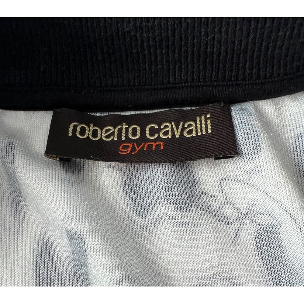 Roberto Cavalli Jacket Velvet Leopard Track Coat Full Zip Womens 6 / 42 Y2K RARE - Picture 11 of 12